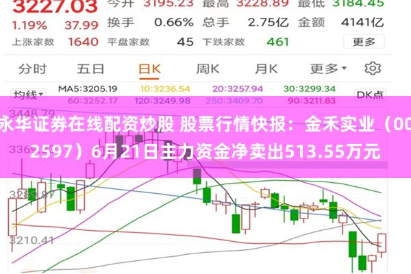 永华证券在线配资炒股 股票行情快报：金禾实业（002597）6月21日主力资金净卖出513.55万元